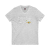 Unisex V-Neck Tee - Never Waver TE: [] TEAMO [X} Tequila T-Shirt - Never Waver