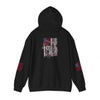 Unisex Heavy Blend™ Hooded Sweatshirt - Stylish Comfort with 'Never Waver Trump Fist Pump W Jesus  Protection' Design - Never Waver