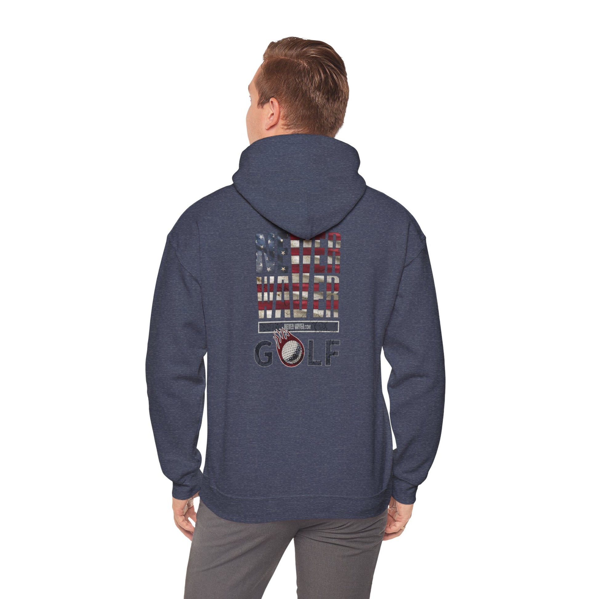 Never Waver Golf Hoodie - Unisex Heavy Blend™ Sweatshirt - Never Waver