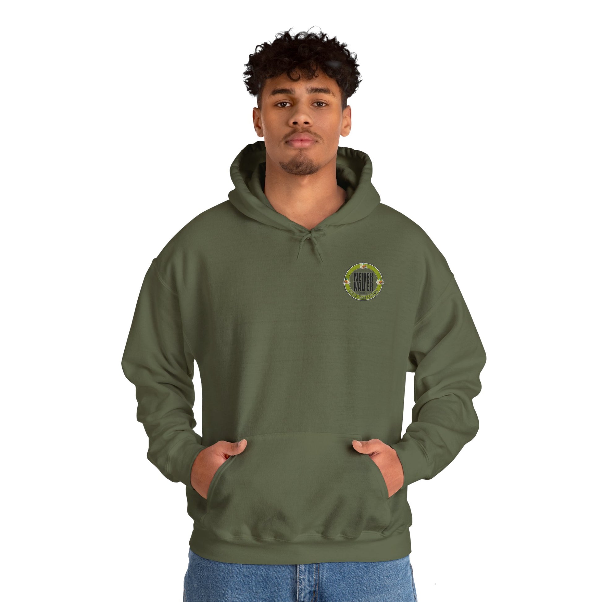 Eco-Friendly Unisex Hoodie: "Never Waver Tequila, Tacos, And Friends" - Never Waver