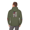 Unisex Heavy Blend™ Hooded Sweatshirt - Stylish Comfort with 'Never Waver Trump Fist Pump W Jesus  Protection' Design - Never Waver