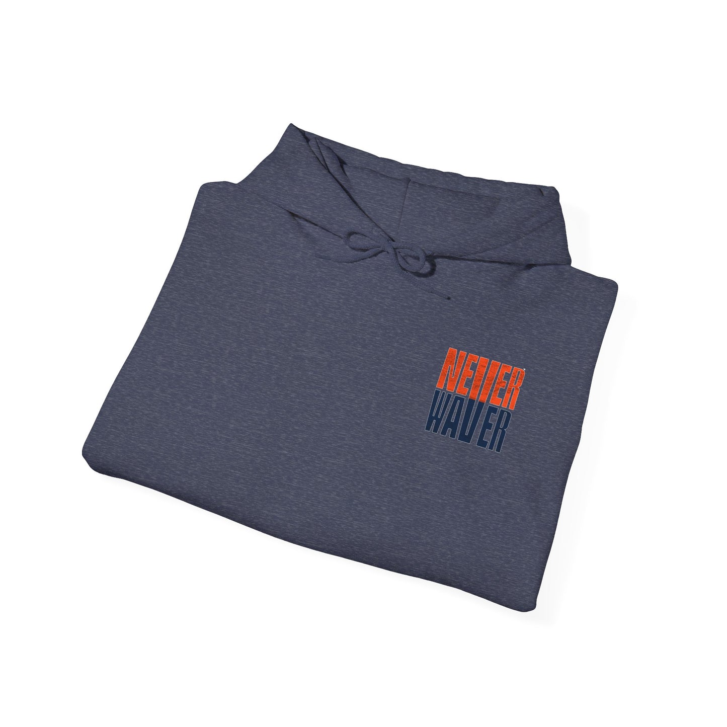 Unisex Heavy Blend™ Hooded Sweatshirt - Denver Fans Never Waver W Leopard Football Motivation - Never Waver