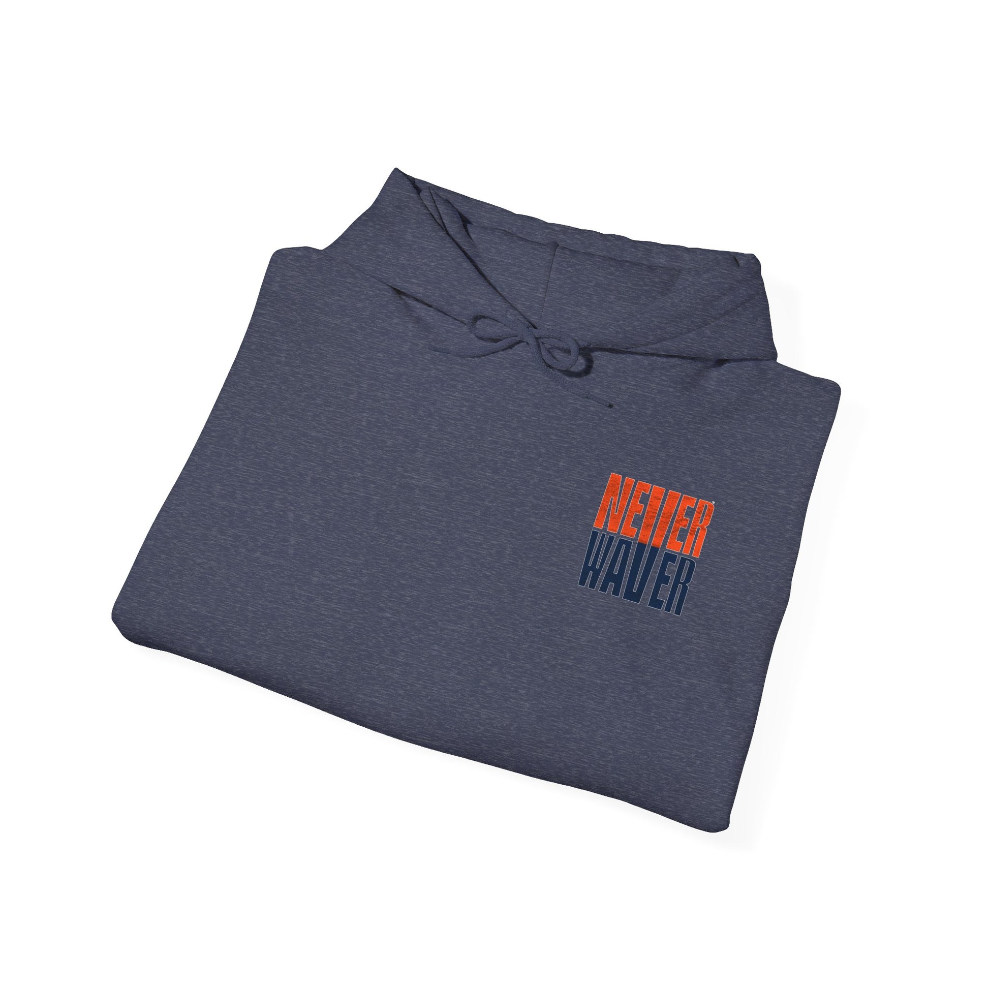 Unisex Heavy Blend™ Hooded Sweatshirt - Denver Fans Never Waver W Leopard Football Motivation - Never Waver
