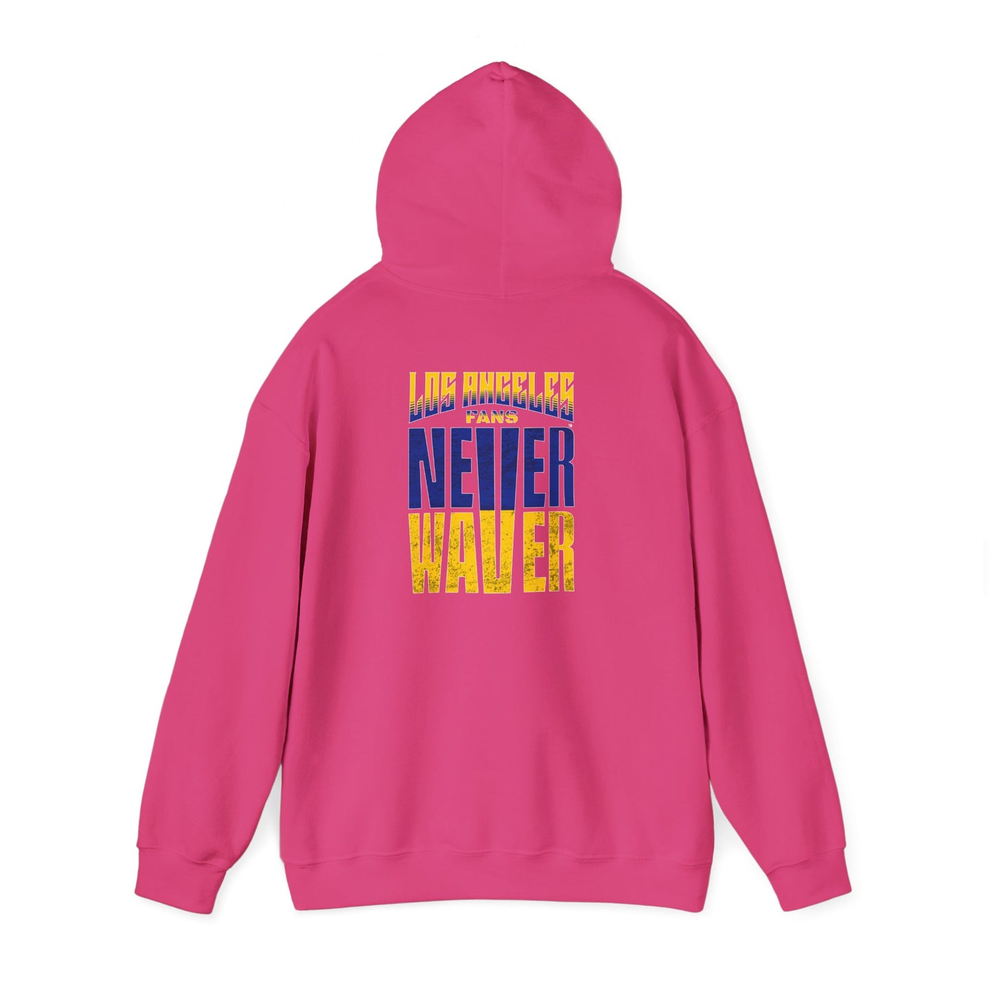 Inspired Unisex Heavy Blend™ Hooded Sweatshirt -Los Angeles Fans NEVER WAVER Graphic - Never Waver