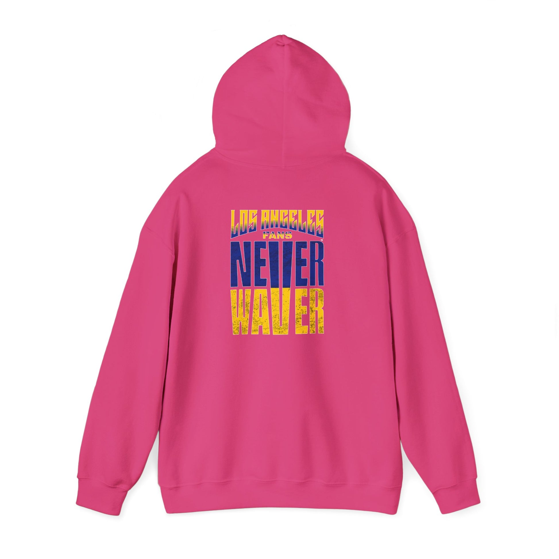 Inspired Unisex Heavy Blend™ Hooded Sweatshirt -Los Angeles Fans NEVER WAVER Graphic - Never Waver