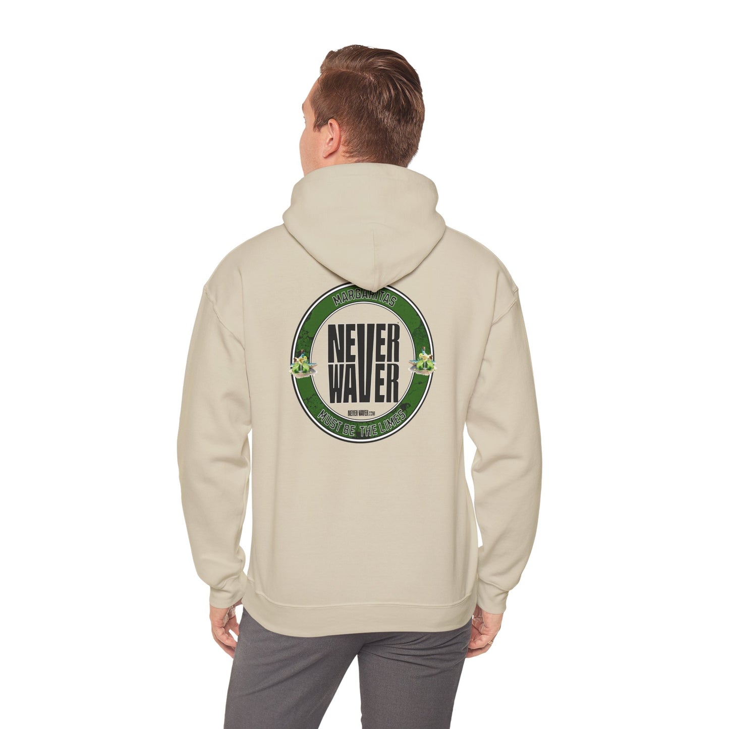 Eco-Friendly Unisex Hoodie: "Margaritas Never waver It must be the Limes?" - Never Waver