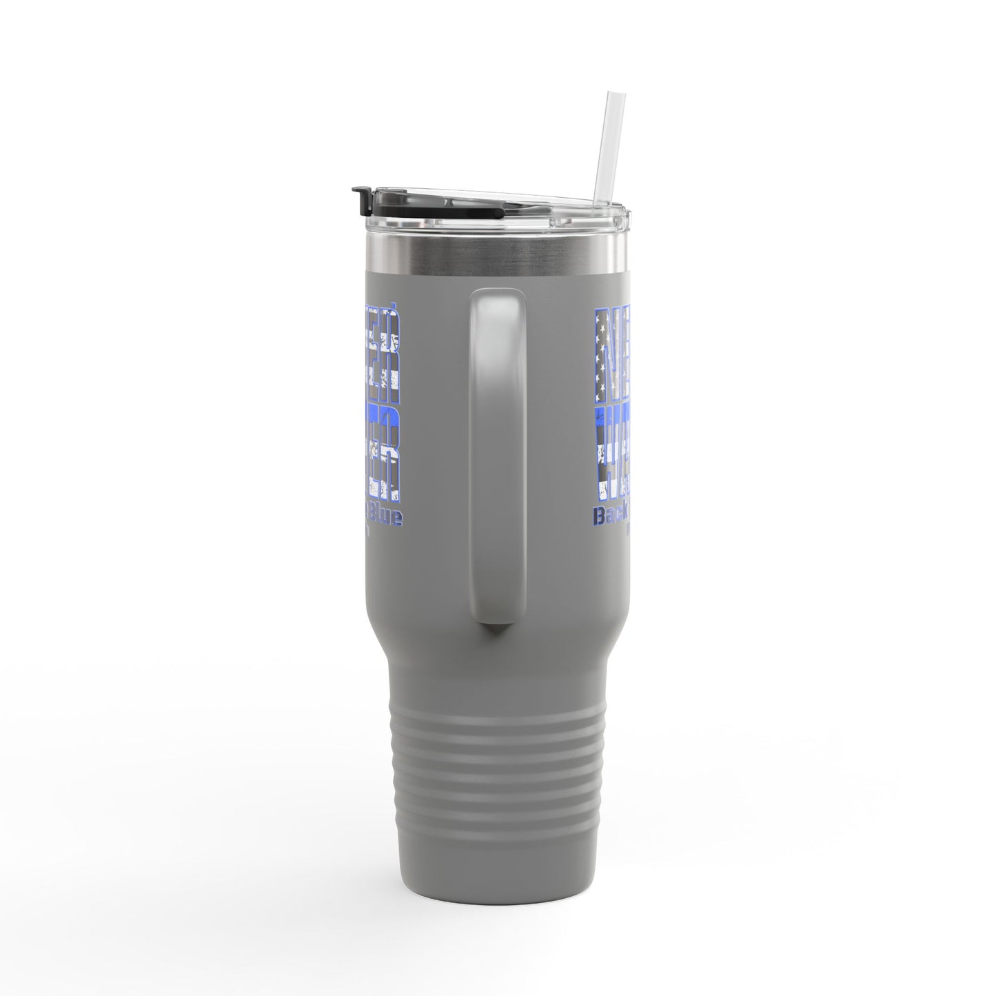 Blue Back The Blue Insulated Travel Mug Support - Never Waver