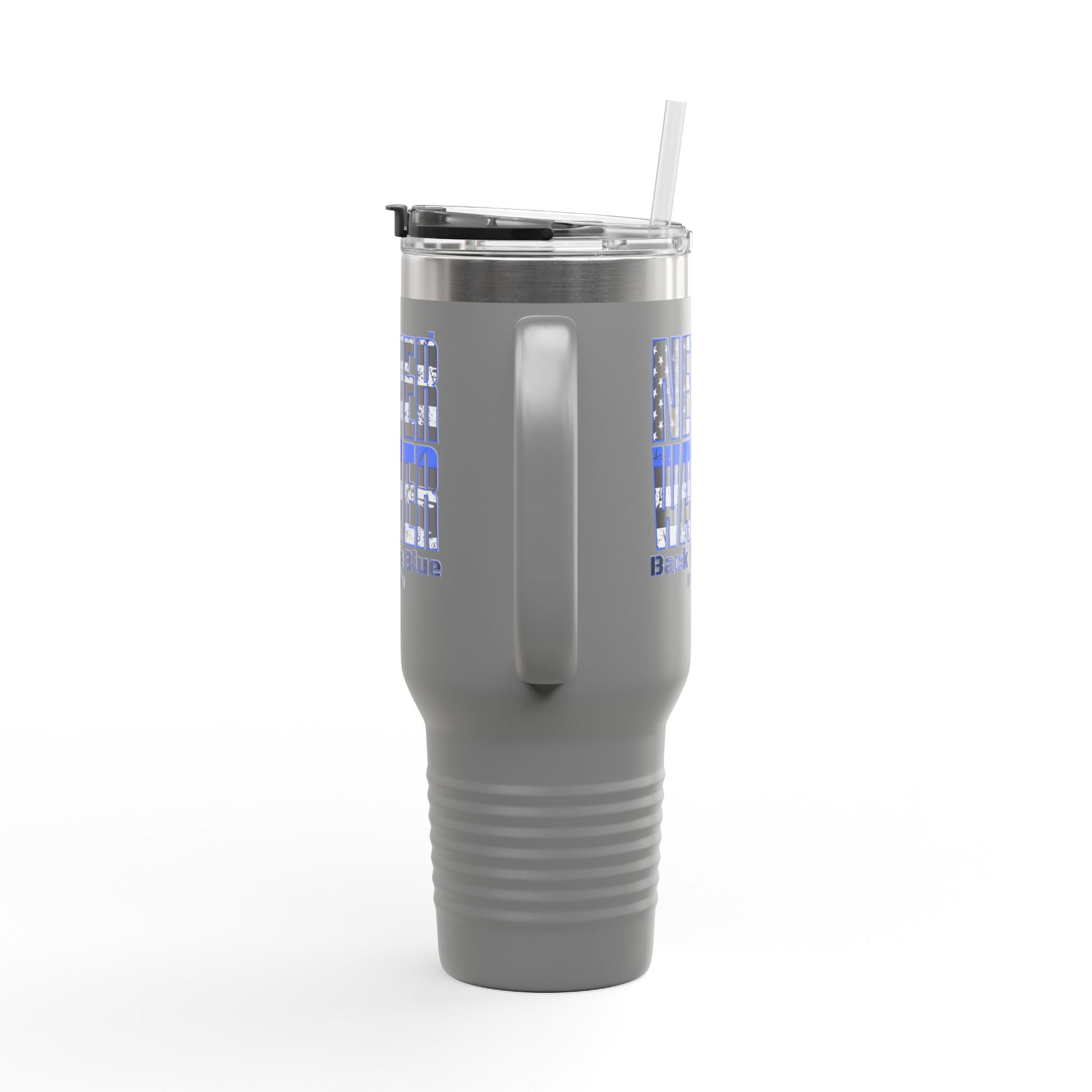 Blue Back The Blue Insulated Travel Mug Support - Never Waver