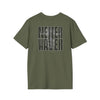 Never Waver” Jesus a bold, eye-catching design that reflects a steadfast faith and confidence in Christ. Unisex Soft style T-Shirt - Never Waver