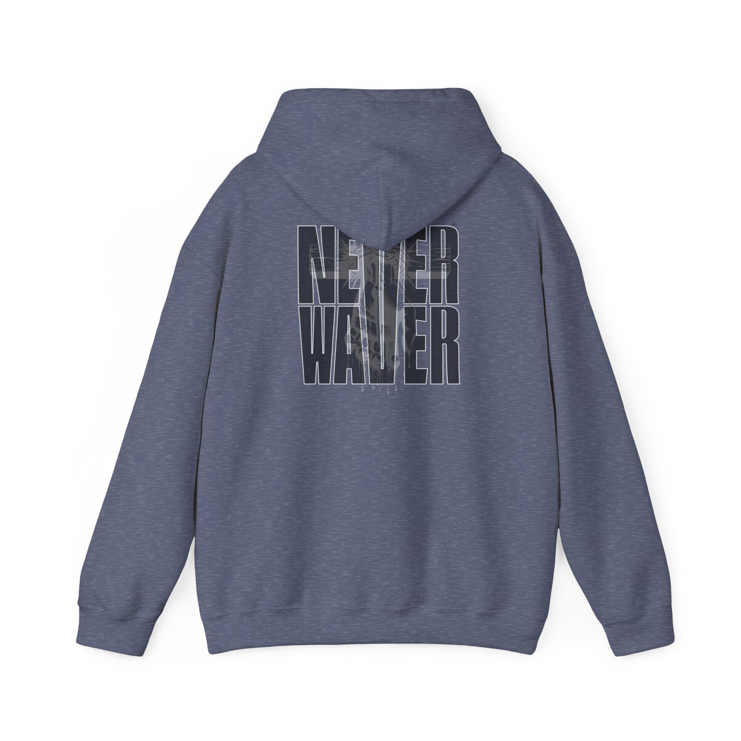 Never Waver” Jesus t-shirt might eye-catching design that reflects a steadfast faith and confidence in Christ.  Hoodie - Unisex Heavy Blend™ Sweatshirt - Never Waver