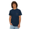 Unisex Garment-Dyed Pocket T-Shirt | "Never Waver Best Buckin' Dad Ever" Graphic Tee for Everyday Wear - Never Waver