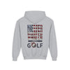 Youth Golf Hoodie - "Never Waver Golf" Sweatshirt for Young Golfers - Never Waver