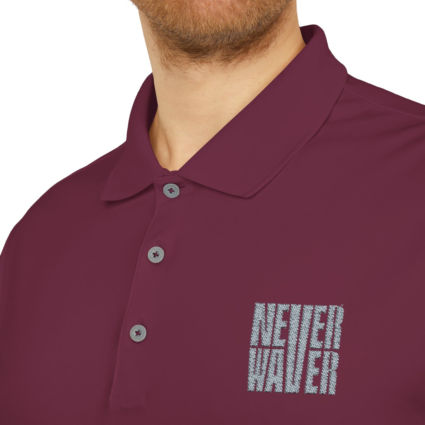 adidas Unisex Performance Polo - 'Never Waver' Athletic Shirt