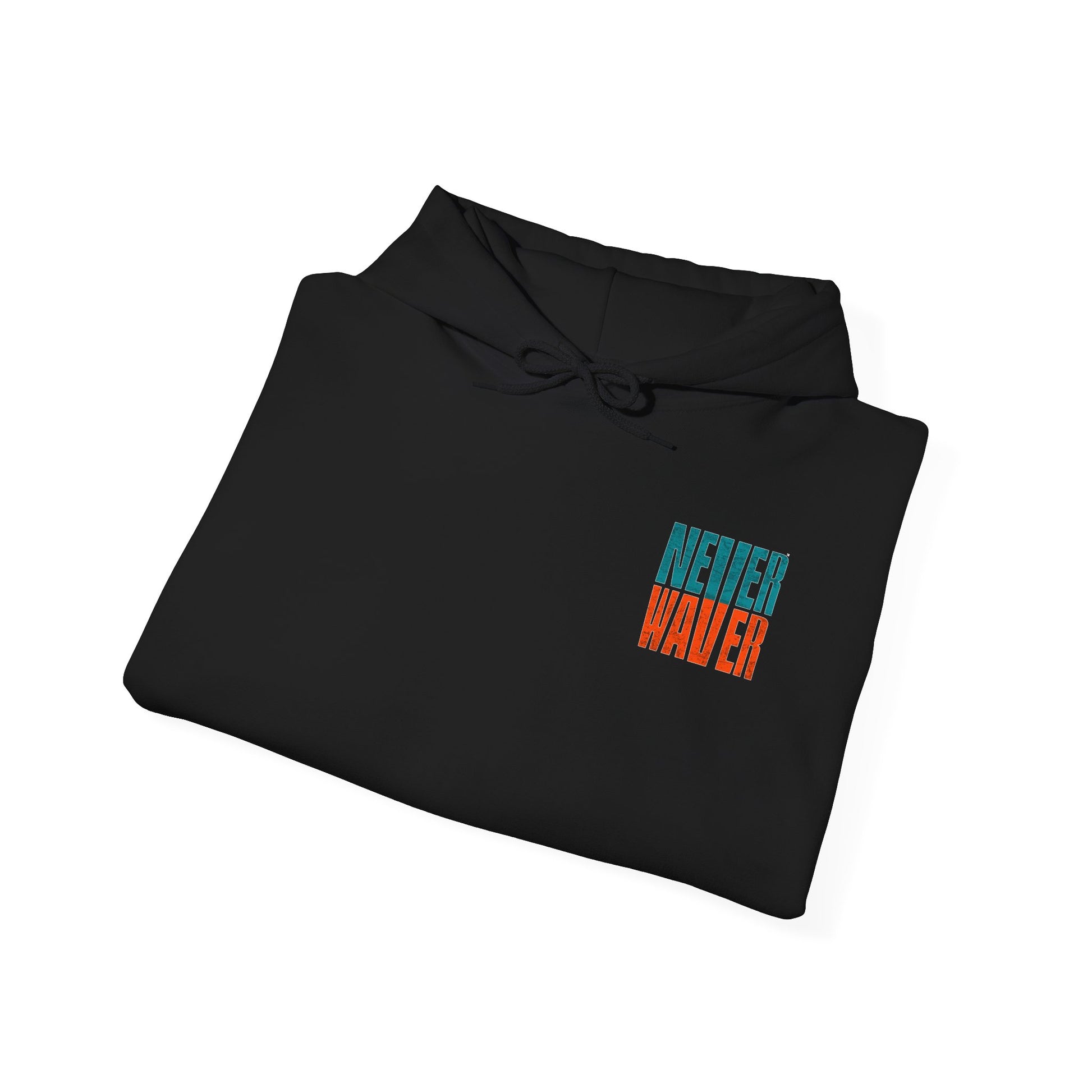 Unisex Heavy Blend™ Hooded Sweatshirt -Miami Fans  NEVER WAVER w Leopard Football | Cozy Streetwear for Every Day - Never Waver