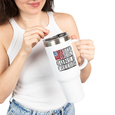 Insulated Travel Mug - "Never Waver Golf" - 40oz Sporty Drinkware - Never Waver