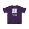 Kids Golf Tee -Never Waver” Jesus a bold, eye-catching design that reflects a steadfast faith and confidence in Christ. - Never Waver