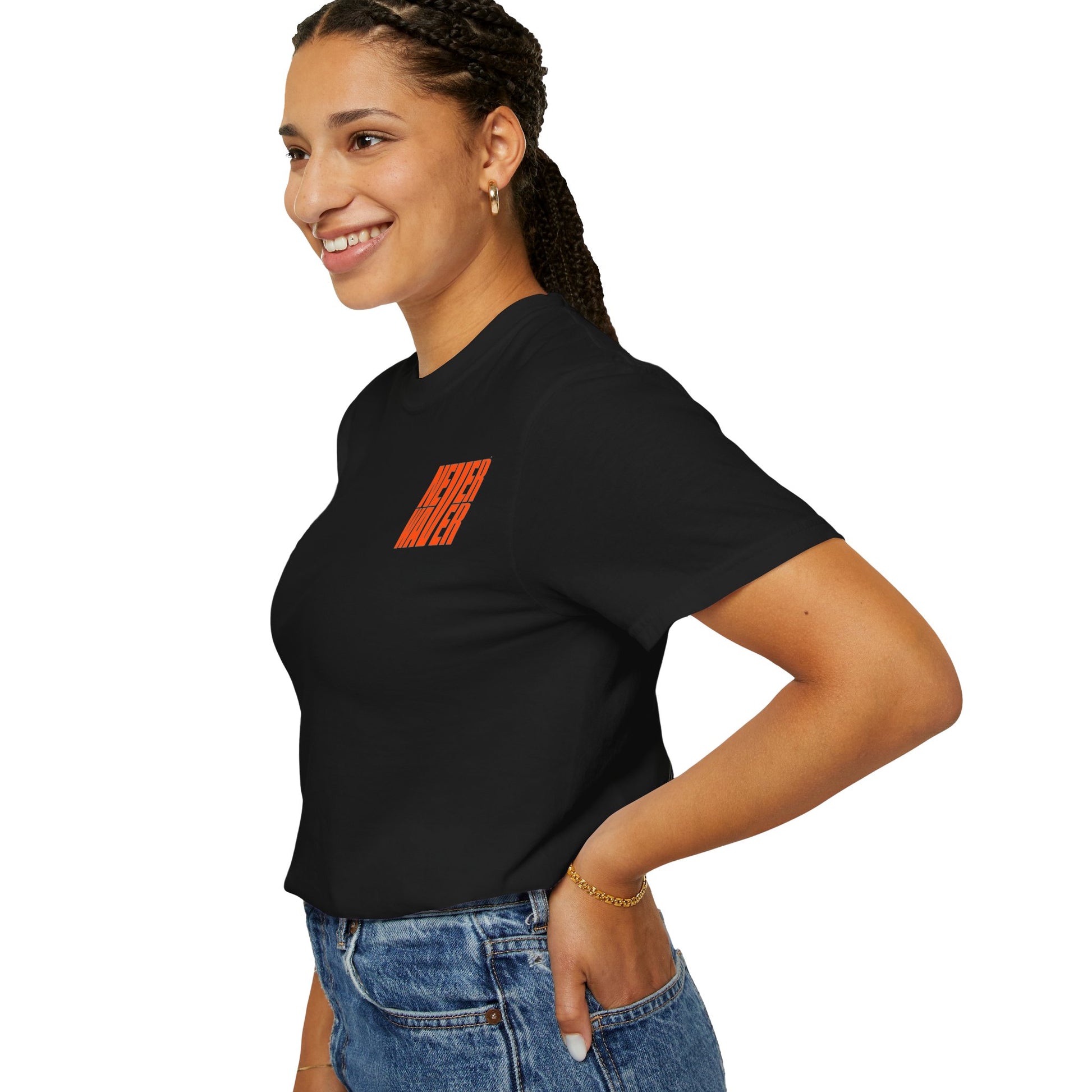 Unisex Garment-Dyed T-Shirt - 'Never Waver Oh Honey I am that Mom' Design - Never Waver