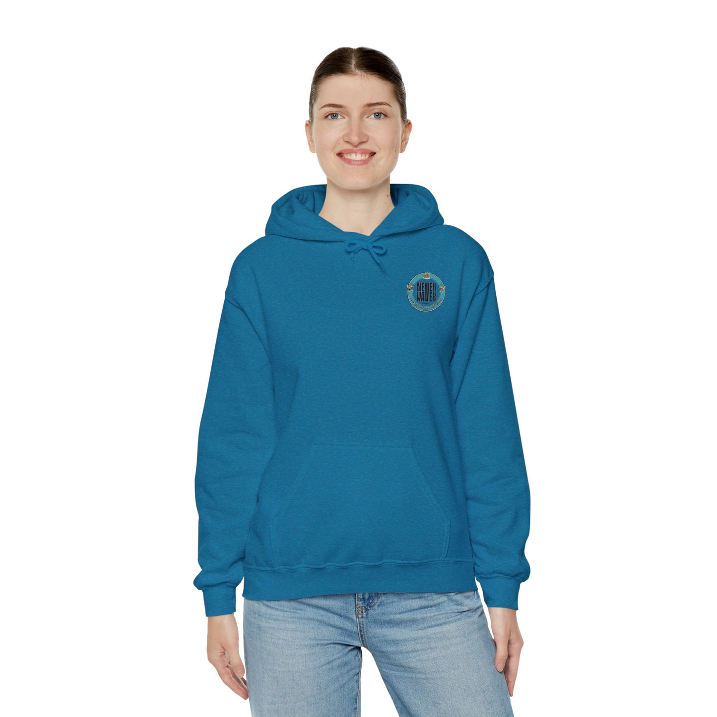 Eco-Friendly Unisex Hoodie: "Never Waver Save Water Drink Tiki Drinks" - Never Waver