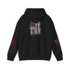 Unisex Heavy Blend™ Hooded Sweatshirt - Stylish Comfort with 'Never Waver Trump Fist Pump W Jesus  Protection' Design - Never Waver