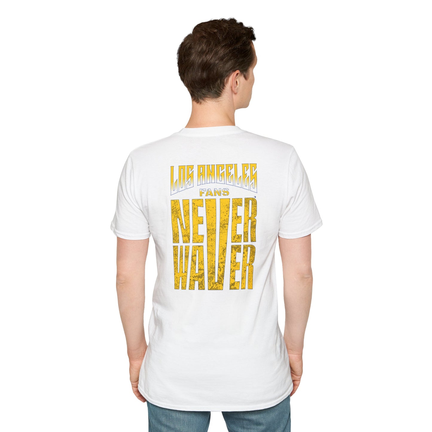 Los Angeles Fans Never Waver Unisex Softstyle T-Shirt - Never Waver