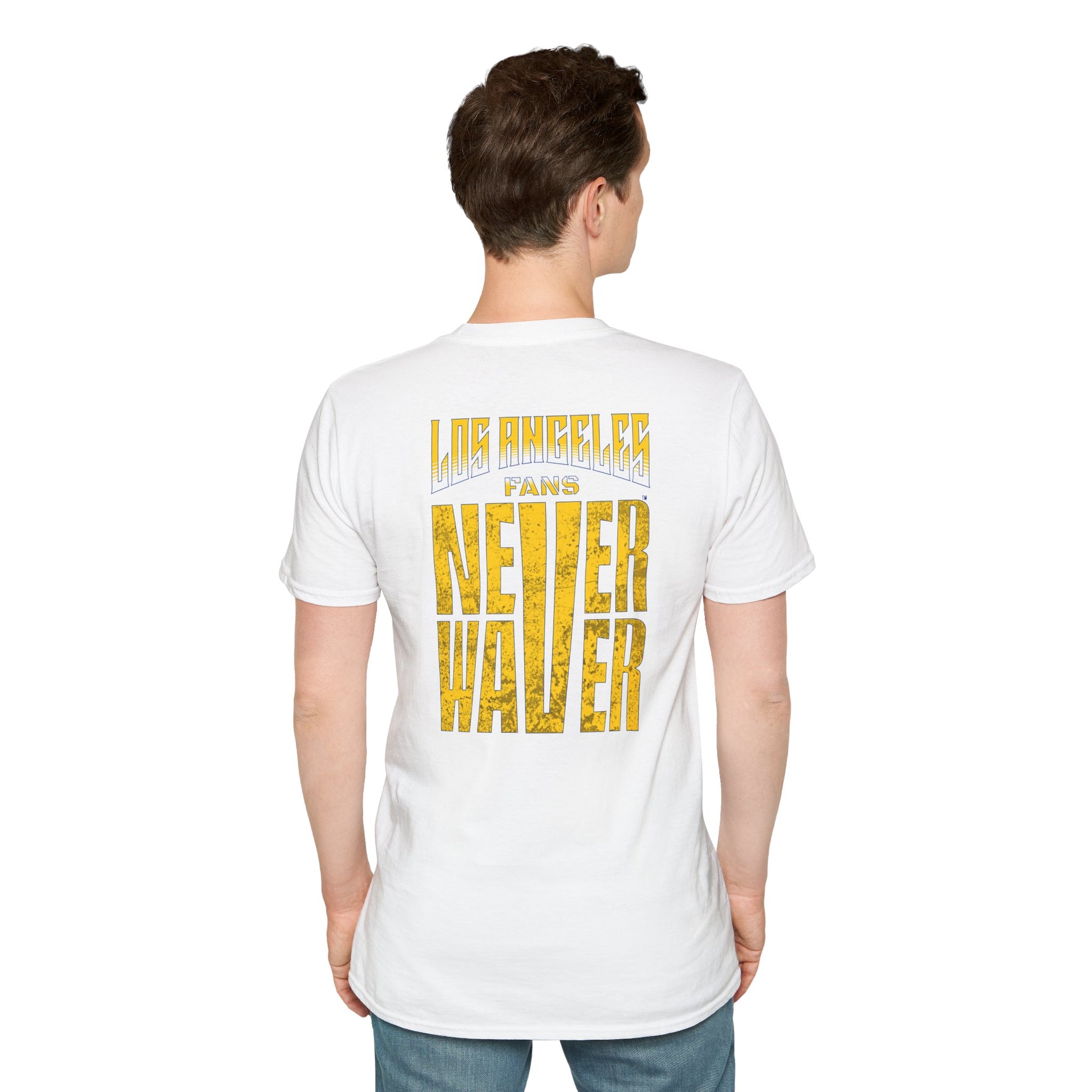 Los Angeles Fans Never Waver Unisex Softstyle T-Shirt - Never Waver