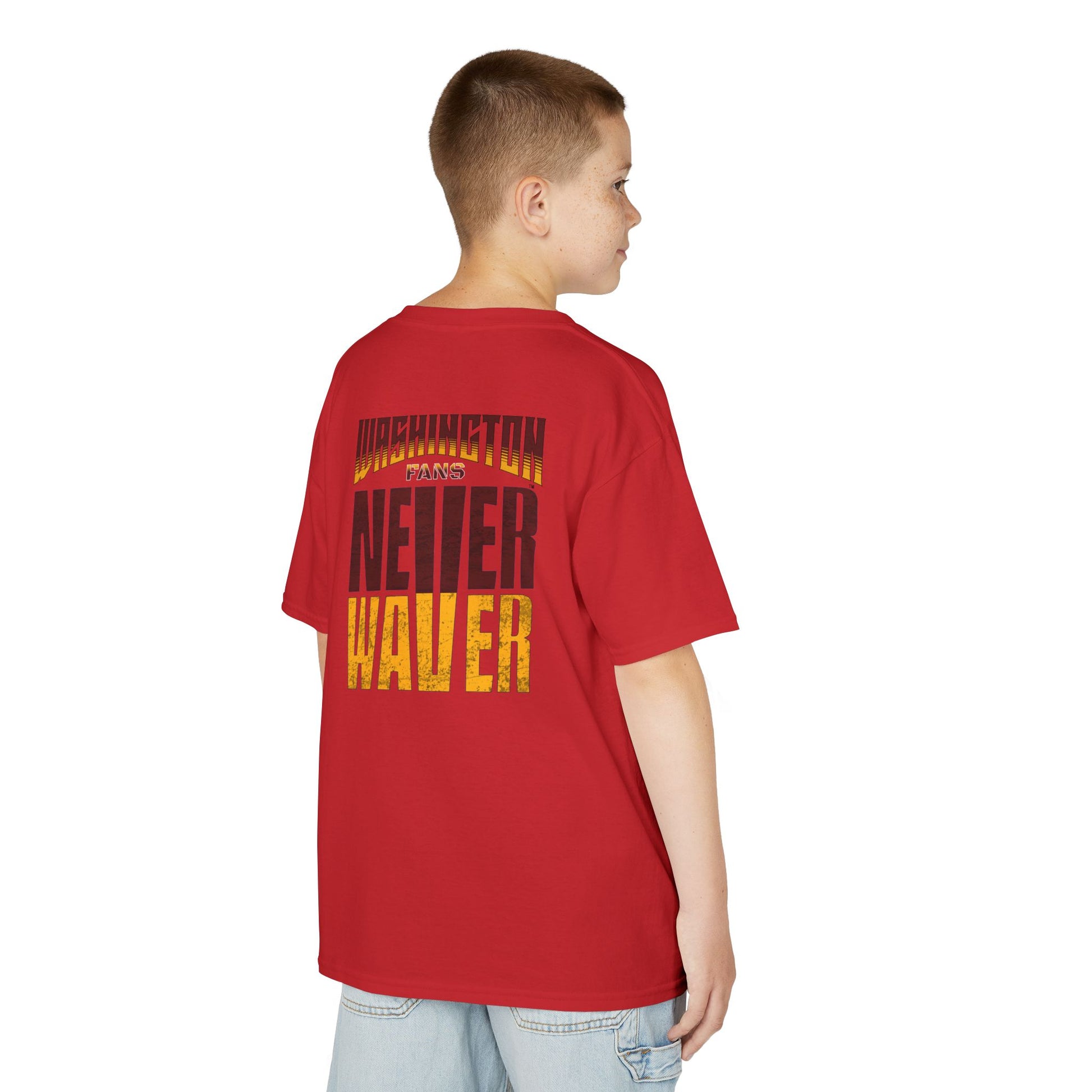 Washington Fans Never Waver Kids Heavy Cotton™ Tee - Never Waver