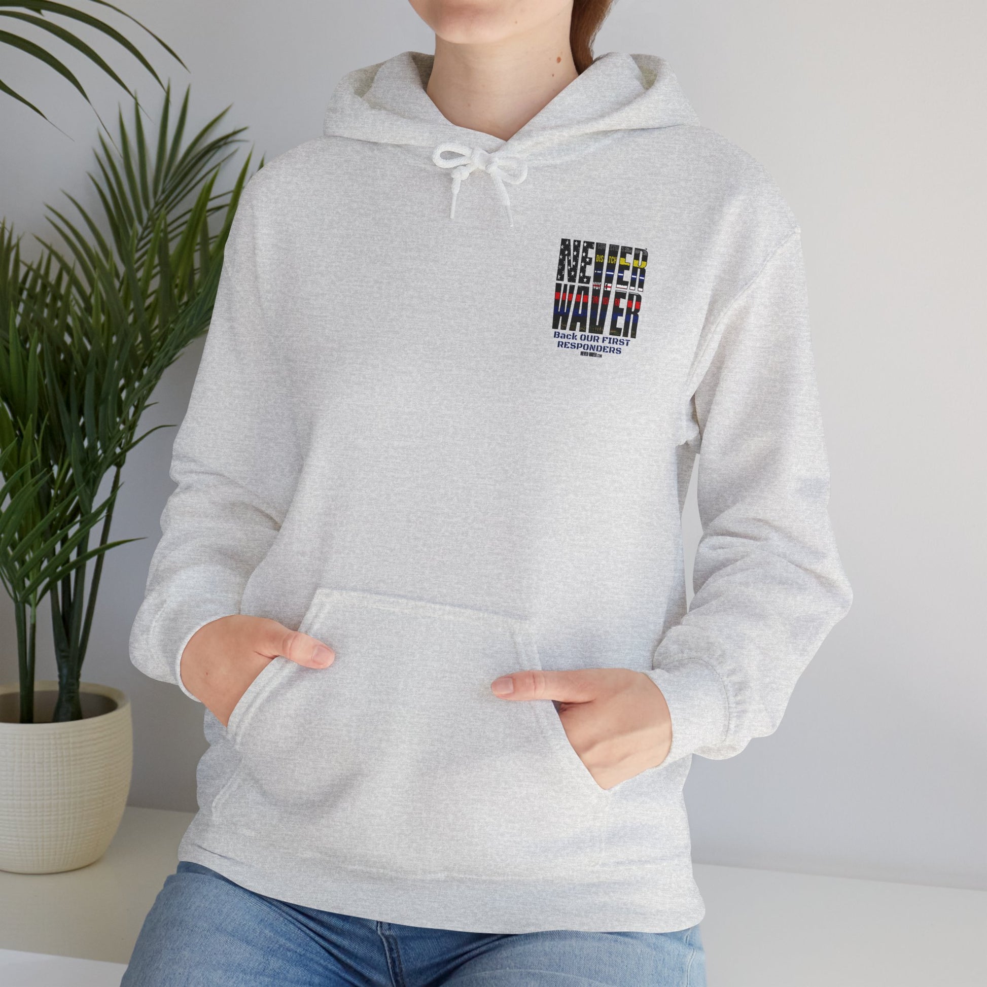 Never Waver Hooded Sweatshirt for First Responders - Never Waver