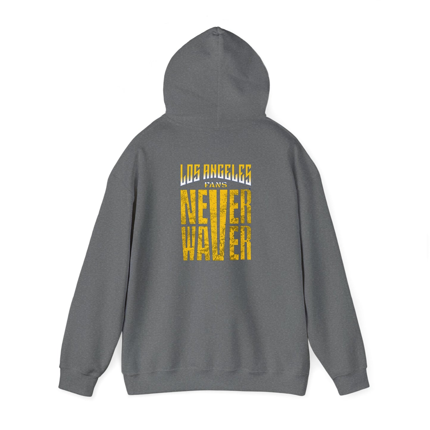 Unisex Heavy Blend™ Hooded Sweatshirt - "Los Angeles Fans Never Waver" Inspirational Hoodie - Never Waver