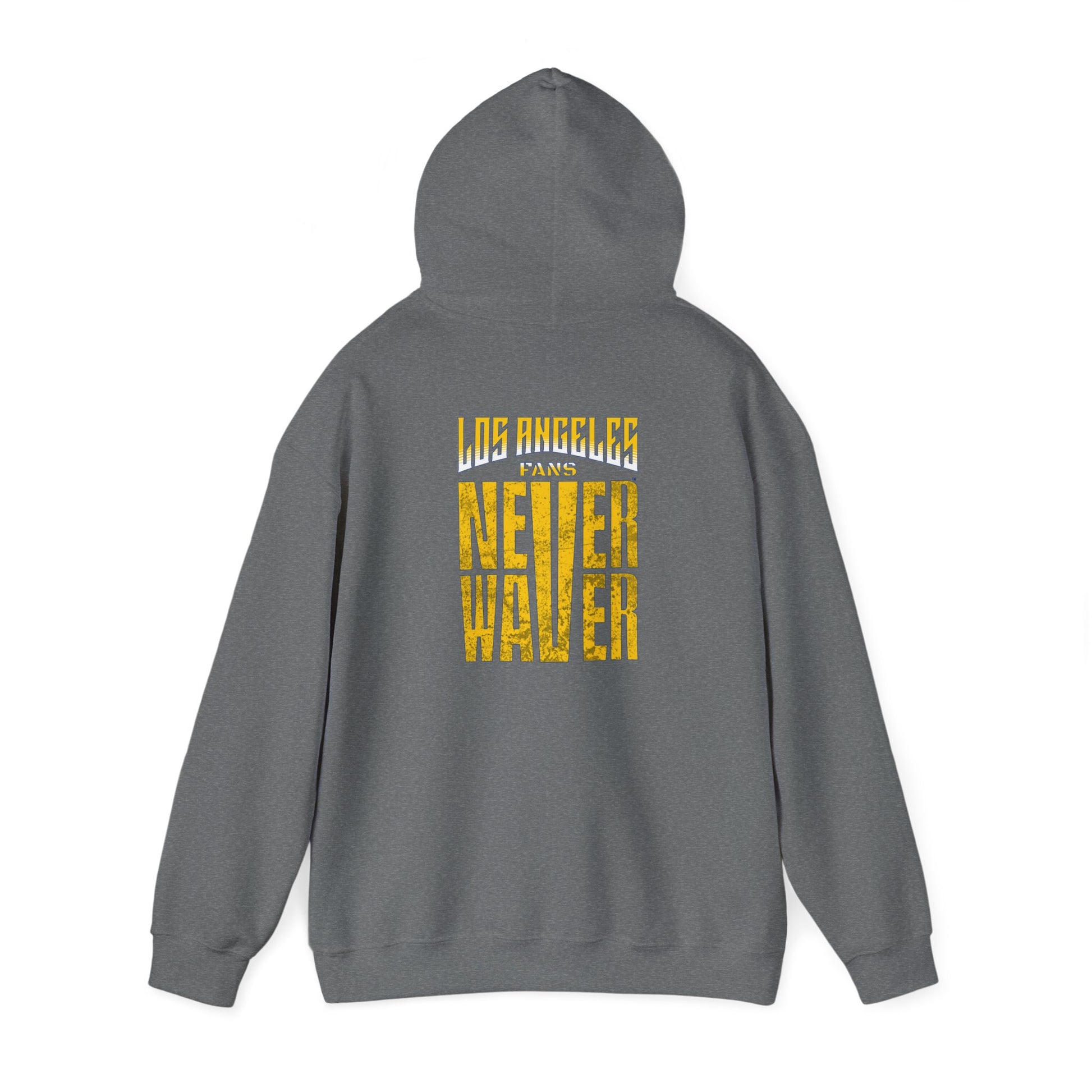Unisex Heavy Blend™ Hooded Sweatshirt - "Los Angeles Fans Never Waver" Inspirational Hoodie - Never Waver