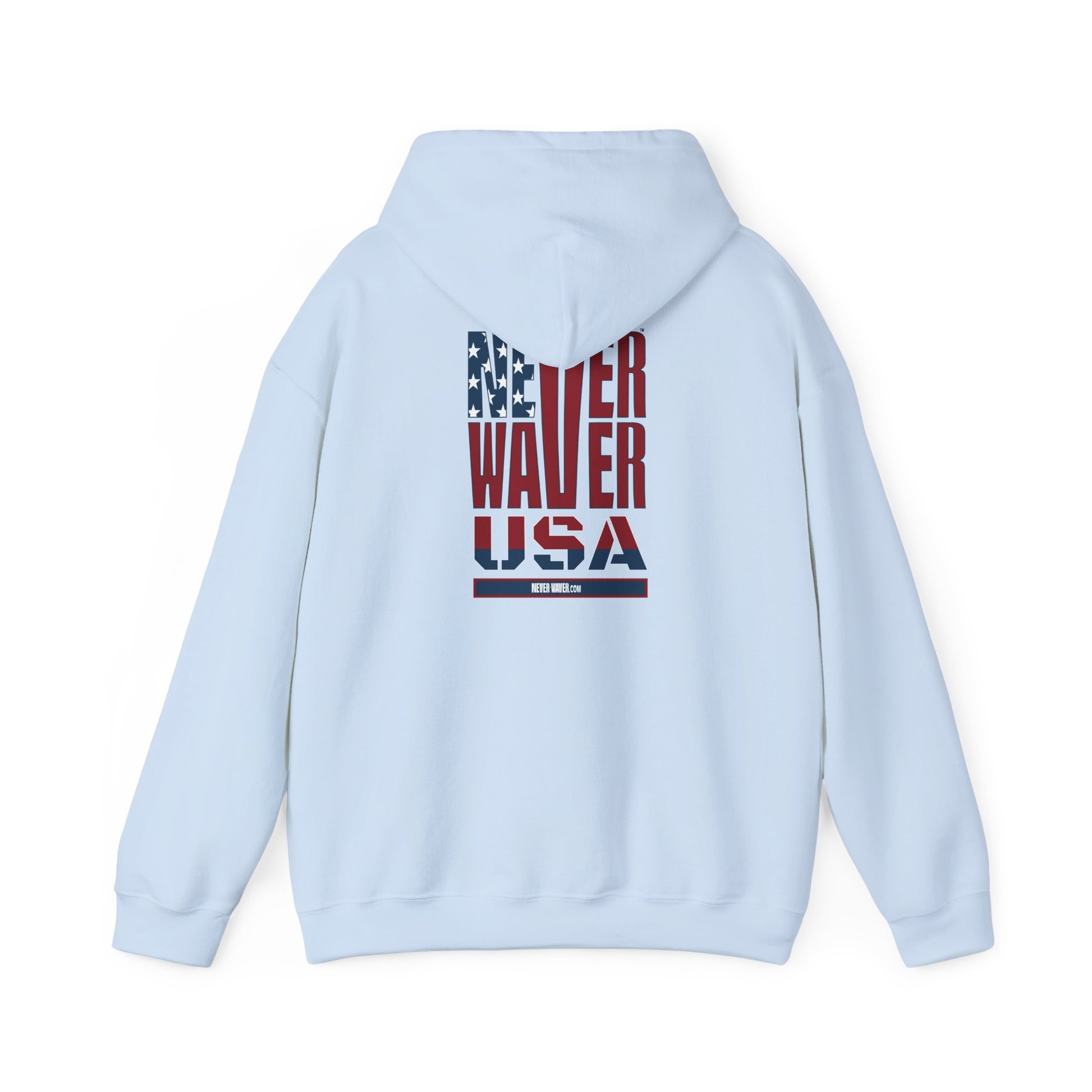 Patriotic Unisex Hooded Sweatshirt - 'Better Water USA' Design - Never Waver