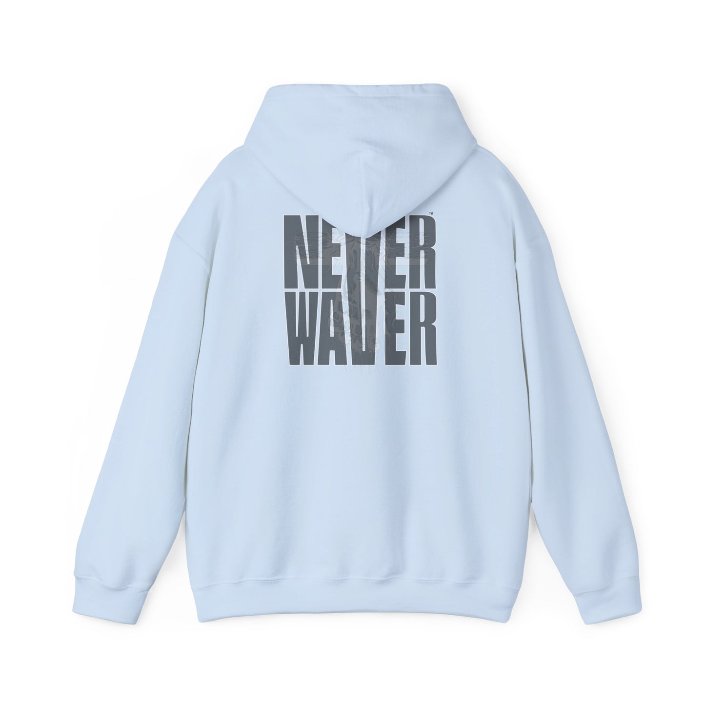 Never Waver” Jesus t-shirt might eye-catching design that reflects a steadfast faith and confidence in Christ.  Hoodie - Unisex Heavy Blend™ Sweatshirt - Never Waver