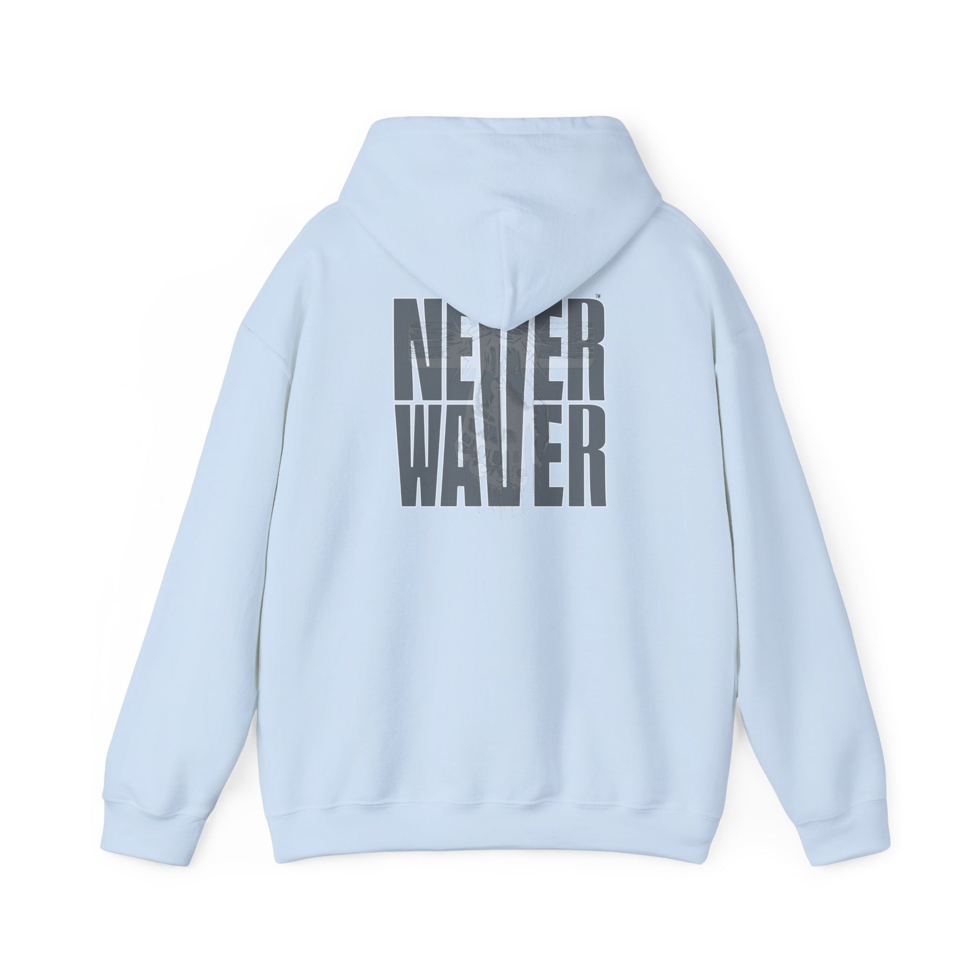 Never Waver” Jesus t-shirt might eye-catching design that reflects a steadfast faith and confidence in Christ.  Hoodie - Unisex Heavy Blend™ Sweatshirt - Never Waver