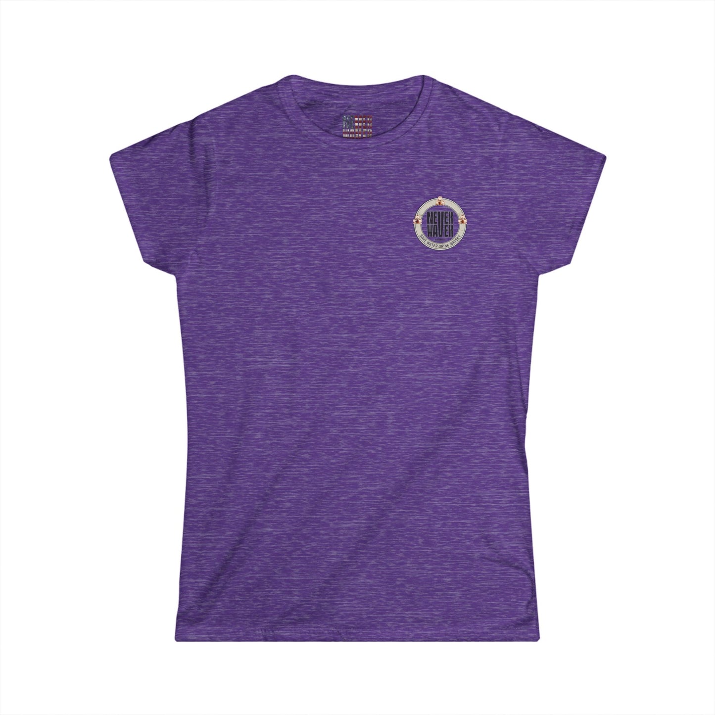 Never Waver Save Water, Drink Whisky Women's Soft Style Tee - - Never Waver