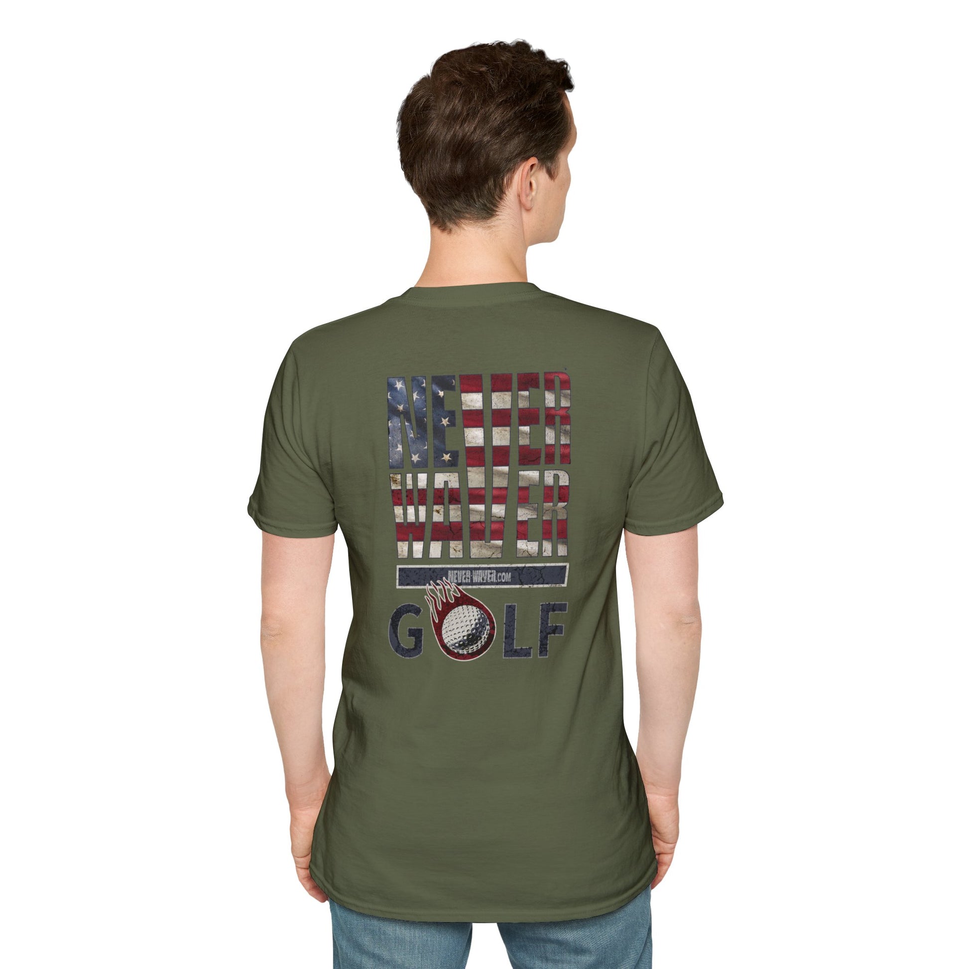 Never Waver Golf Unisex Soft style T-Shirt - Never Waver