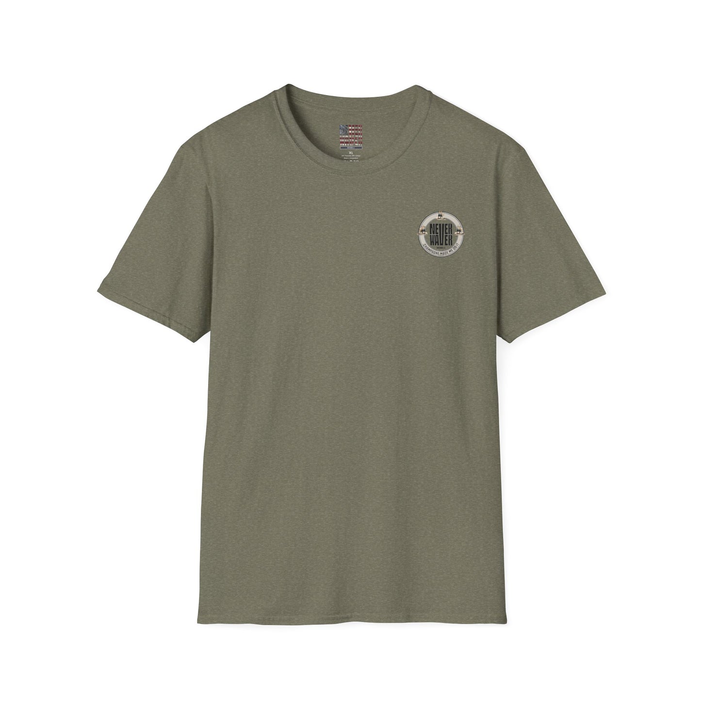 Never Waver Champagne Made Me Do It? Unisex Soft style T-Shirt - Never Waver