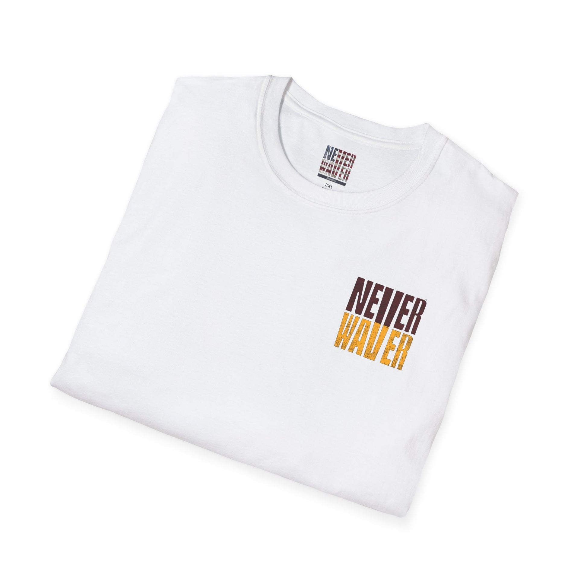 Washington Fans Never Waver Unisex Softstyle T-Shirt - Never Waver