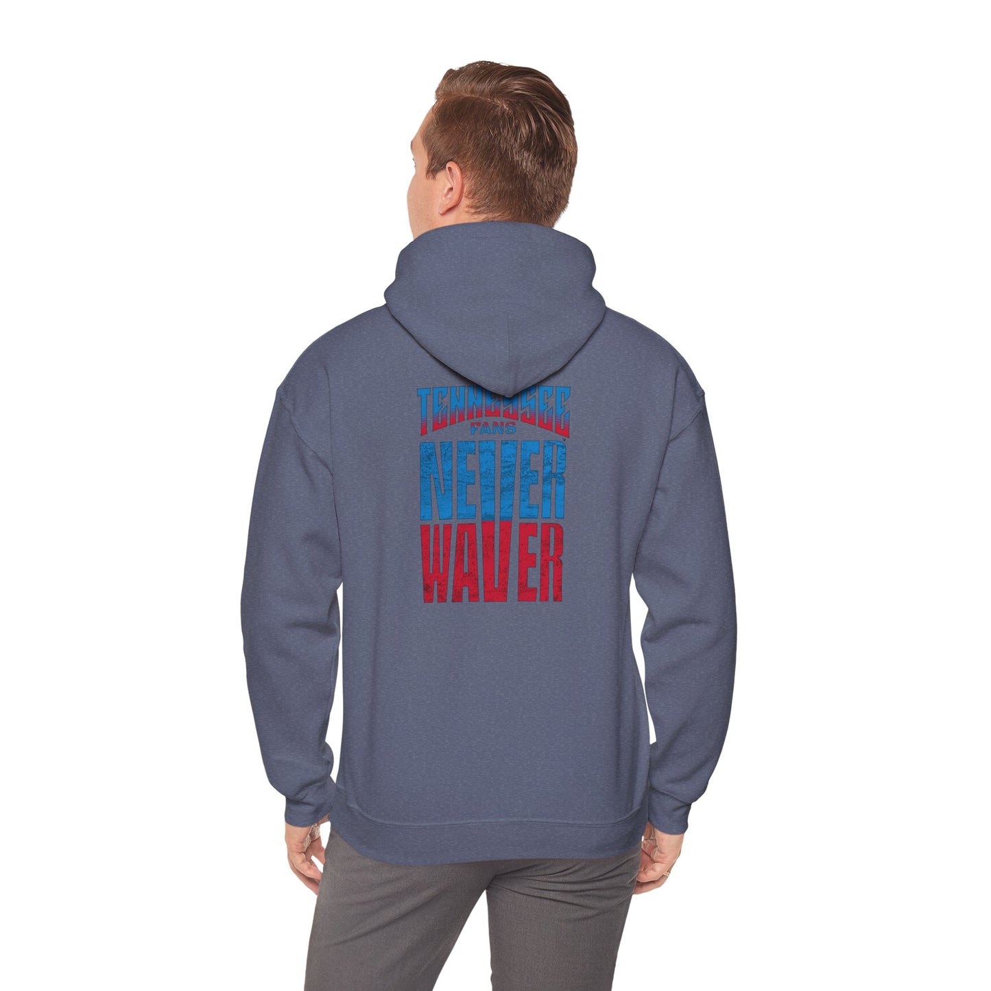 Tennessee Fans Never Waver Unisex Heavy Blend™ Hooded Sweatshirt – Casual Comfort for All Occasions - Never Waver