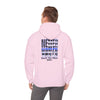 Never Waver Back The Blue Hoodie - Unisex Heavy Blend Sweatshirt - Never Waver