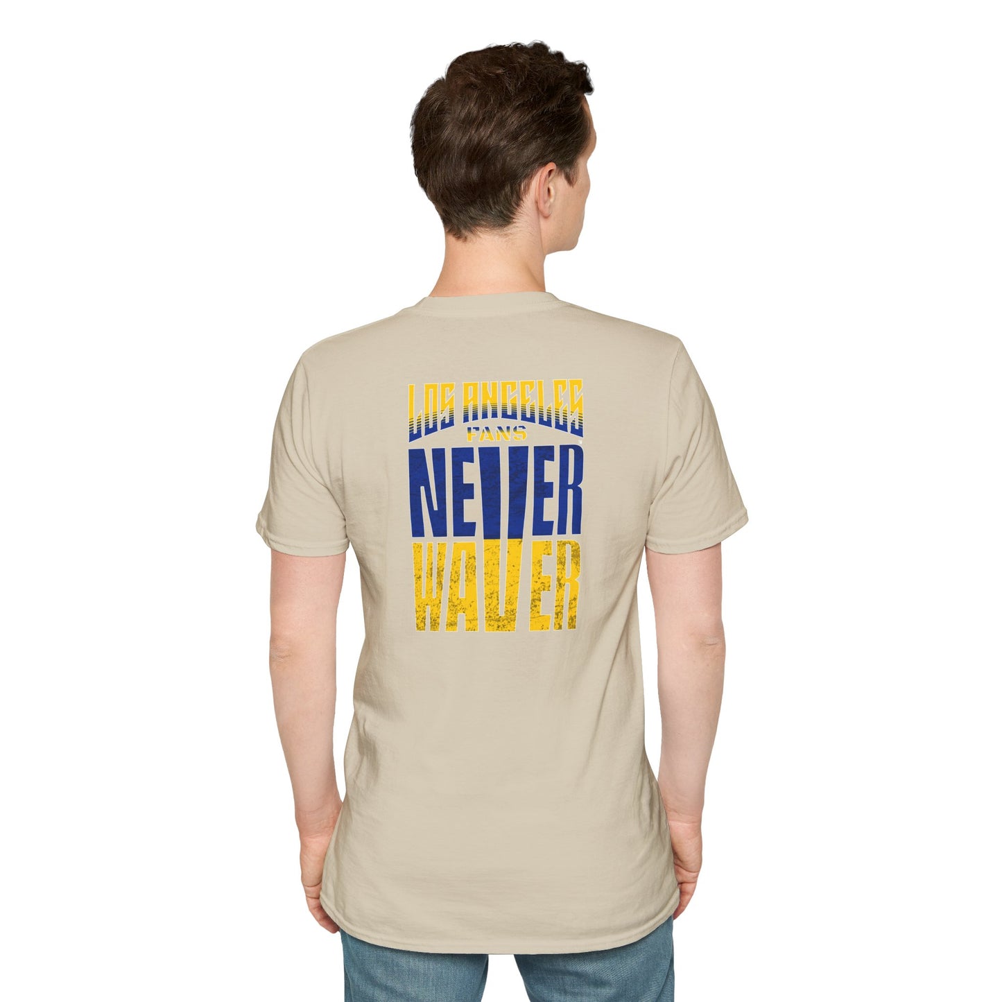 Los Angeles Fans Never Waver Unisex Softstyle T-Shirt - Never Waver