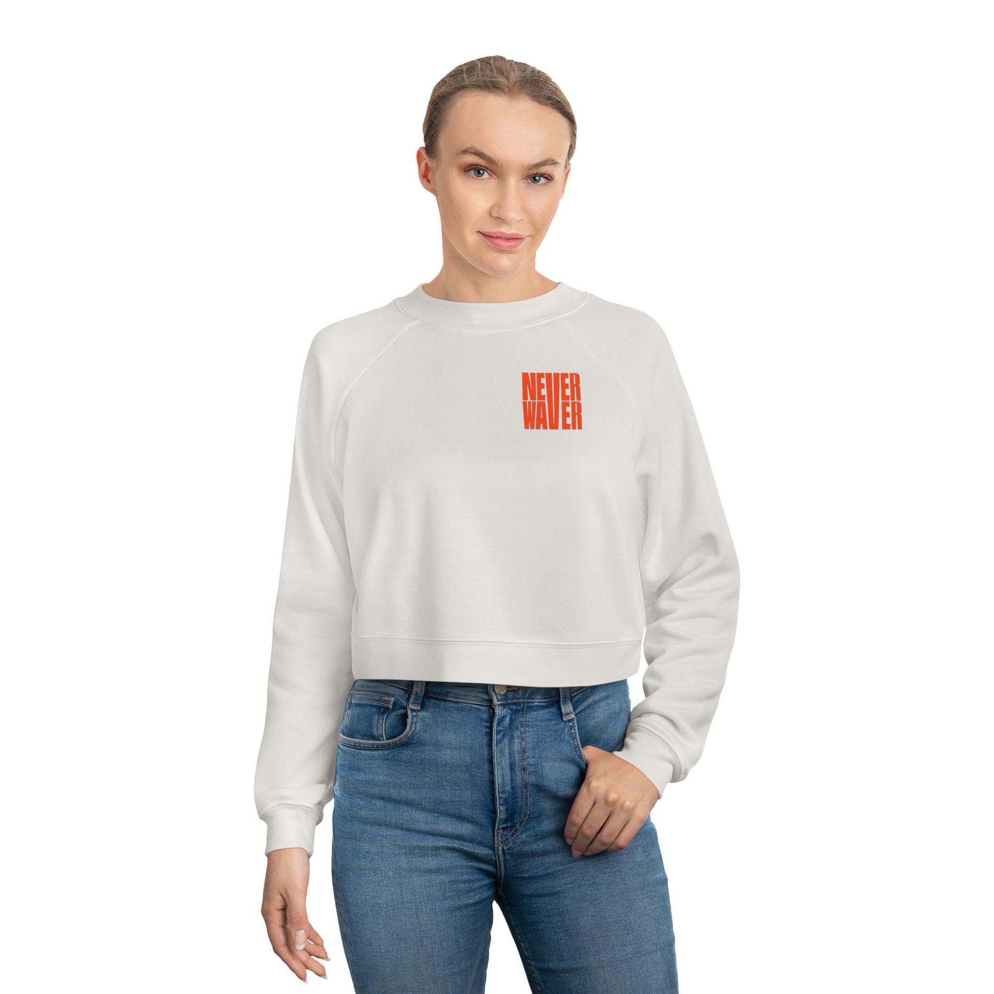 Never Waver Oh Honey I am that Mom Women's Cropped Fleece Pullover - Never Waver