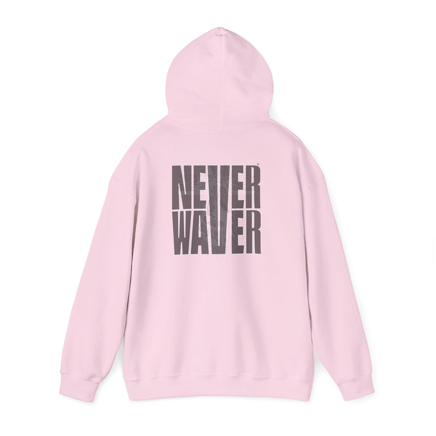 Never Waver” Jesus t-shirt might eye-catching design that reflects a steadfast faith and confidence in Christ.  Hoodie - Unisex Heavy Blend™ Sweatshirt - Never Waver