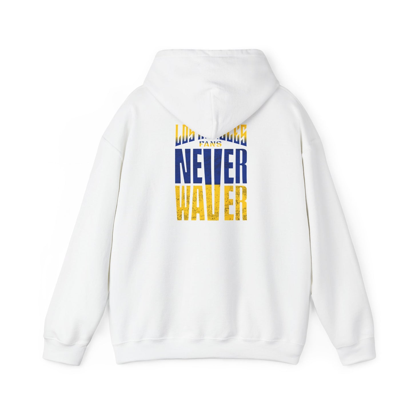 Inspired Unisex Heavy Blend™ Hooded Sweatshirt -Los Angeles Fans NEVER WAVER Graphic - Never Waver