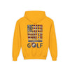Youth Golf Hoodie - "Never Waver Golf" Sweatshirt for Young Golfers - Never Waver