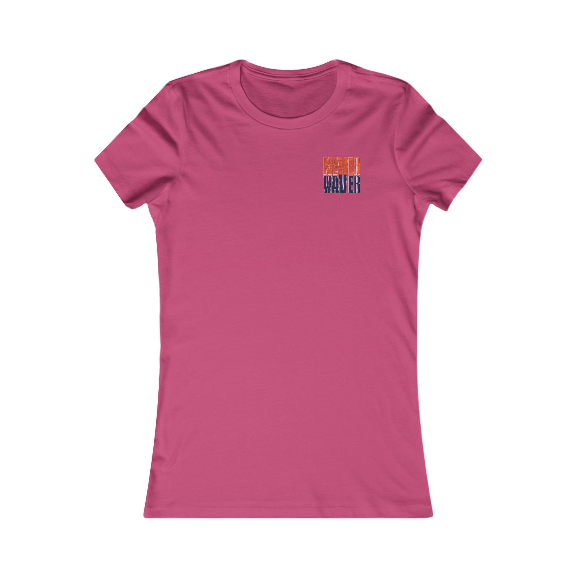 Denver Fans Never Waver W-Leopard Football Women's Favorite Tee - Never Waver