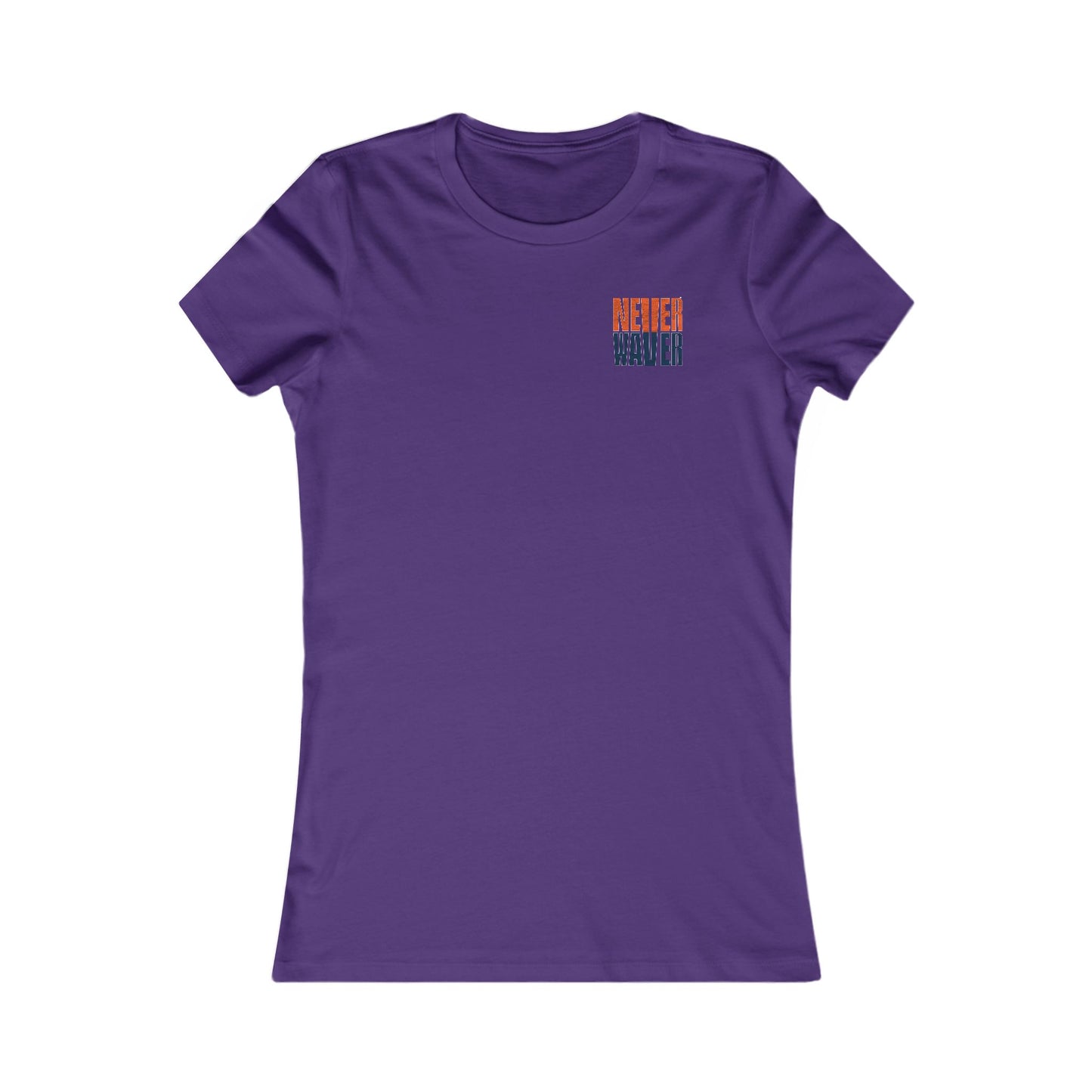 Denver Fans Never Waver W-Leopard Football Women's Favorite Tee - Never Waver