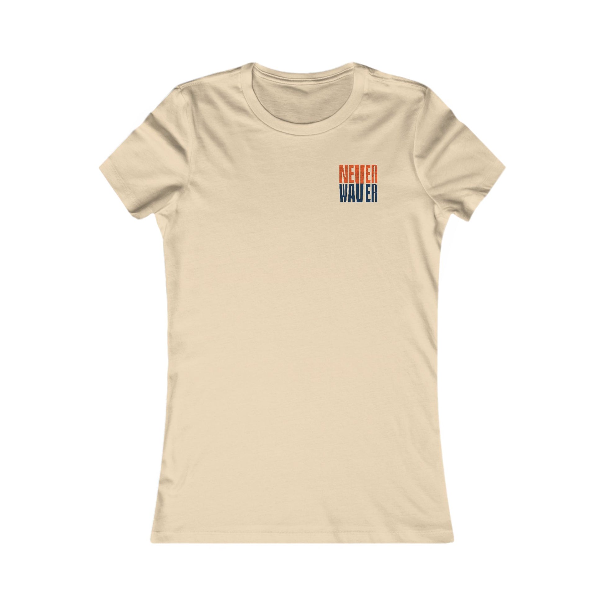 Denver Fans Never Waver W-Leopard Football Women's Favorite Tee - Never Waver