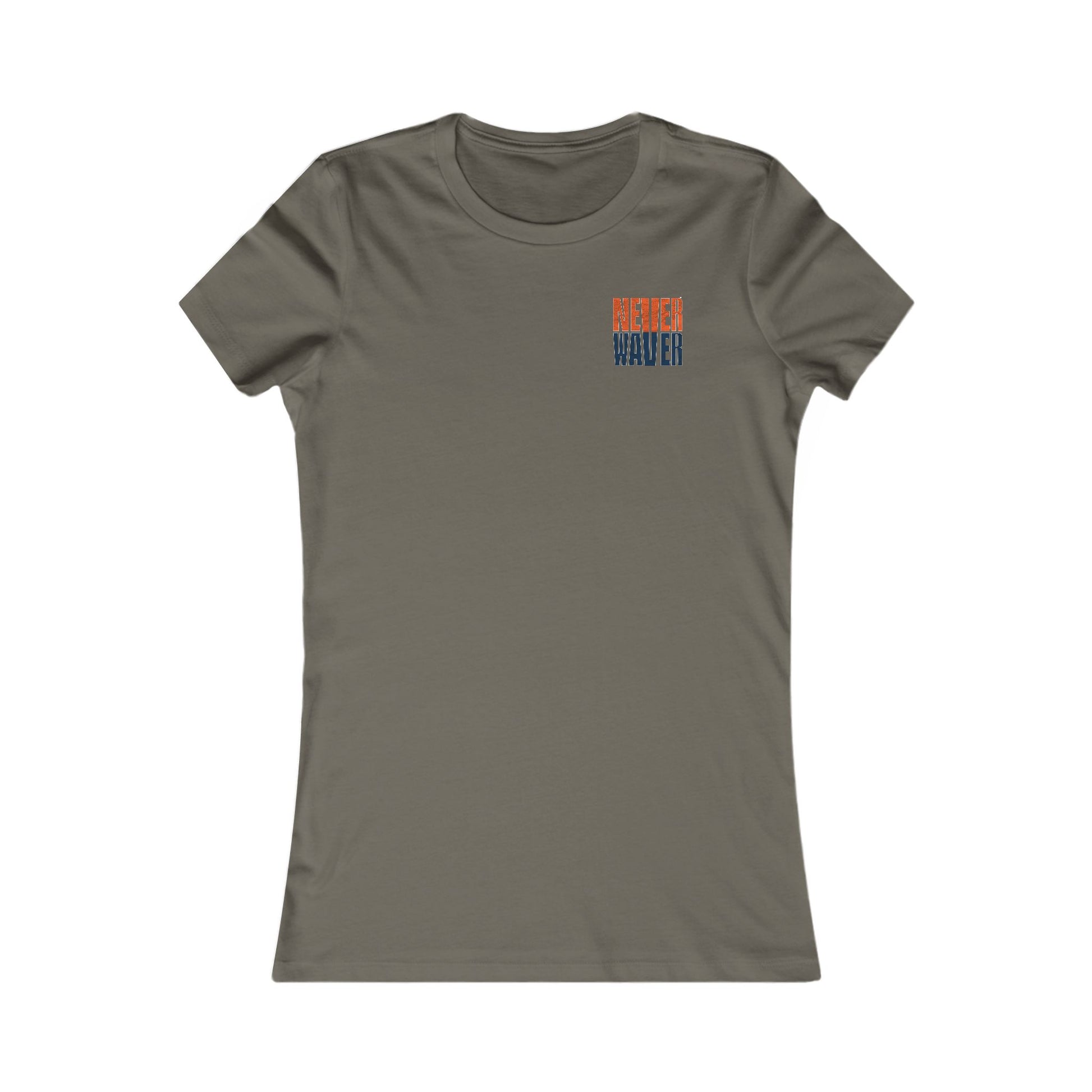 Denver Fans Never Waver W-Leopard Football Women's Favorite Tee - Never Waver