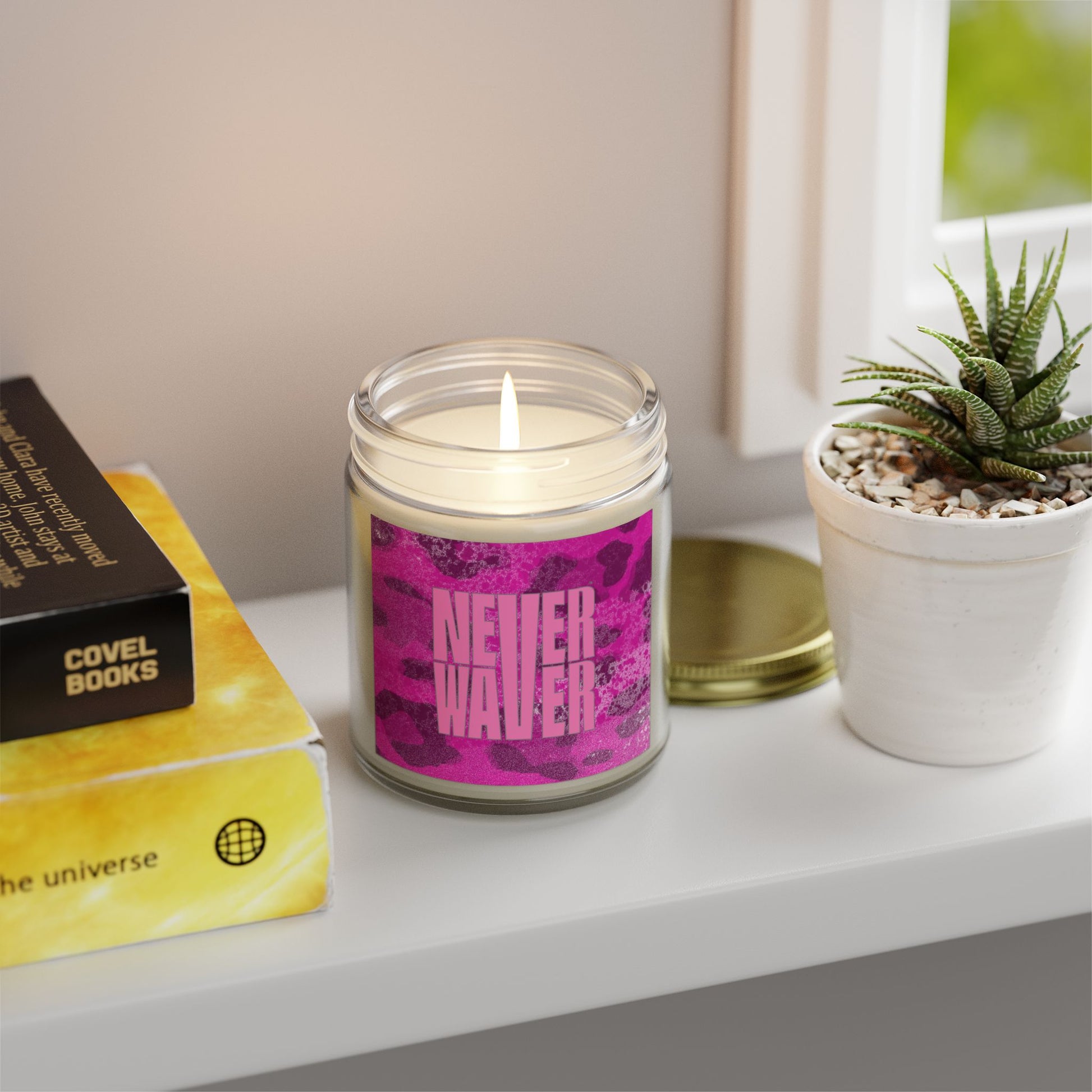 Never Waver Wild Vibes Scented Candles, Coconut Apricot Wax, Eco-Friendly Aromatherapy, Unique Home Decor, Gift for Her, Relaxation Gift - Never Waver