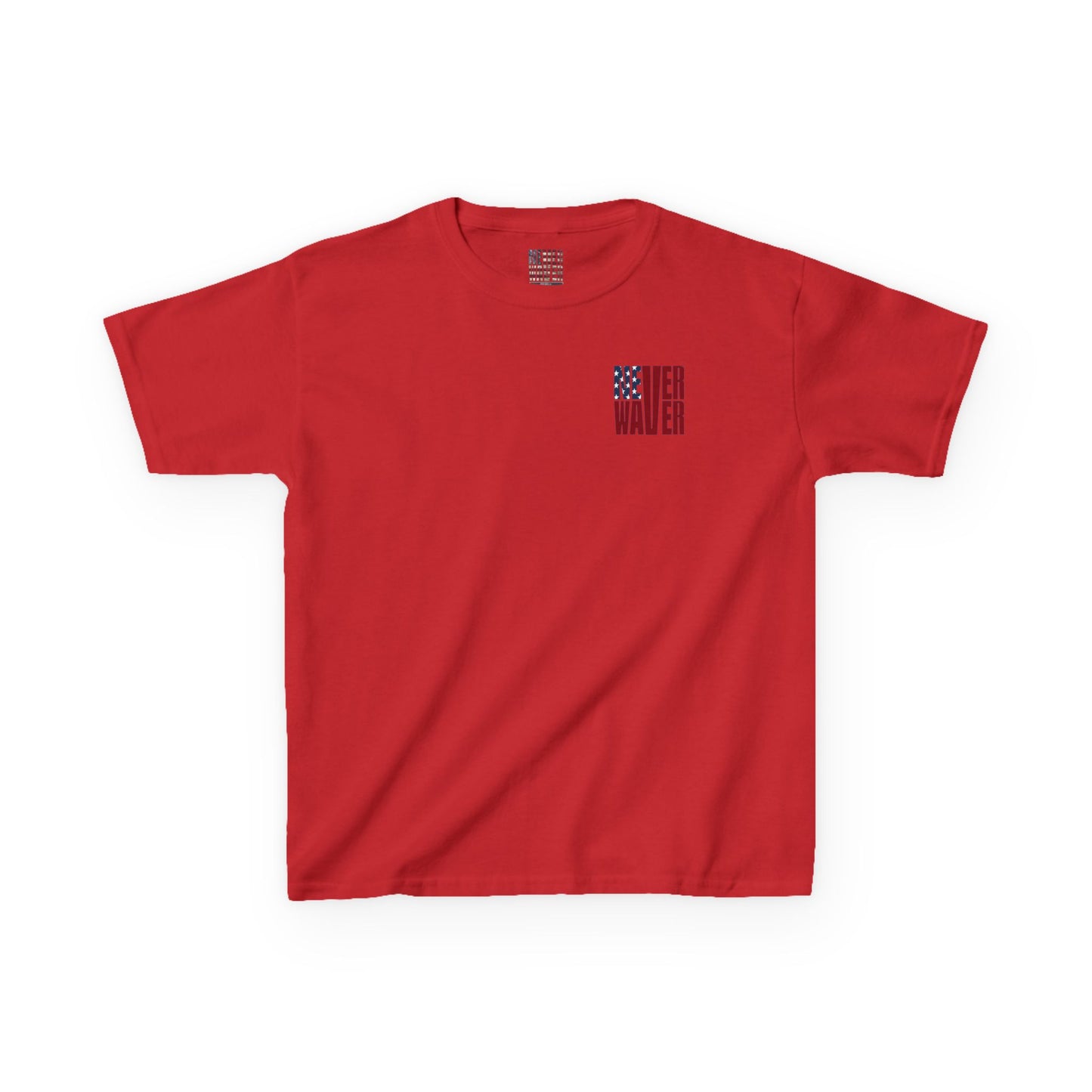 Never Waver Trump Fist Pump W Jesus Protection Kids Heavy Cotton™ Tee - Never Waver