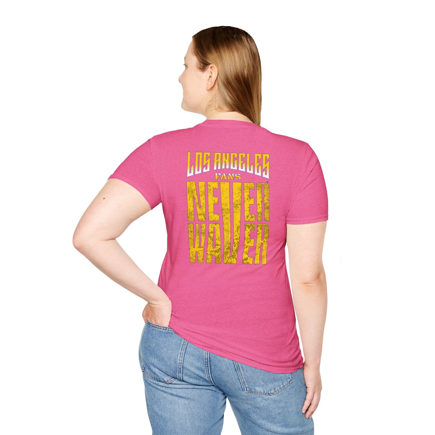 Los Angeles Fans Never Waver Unisex Softstyle T-Shirt - Never Waver